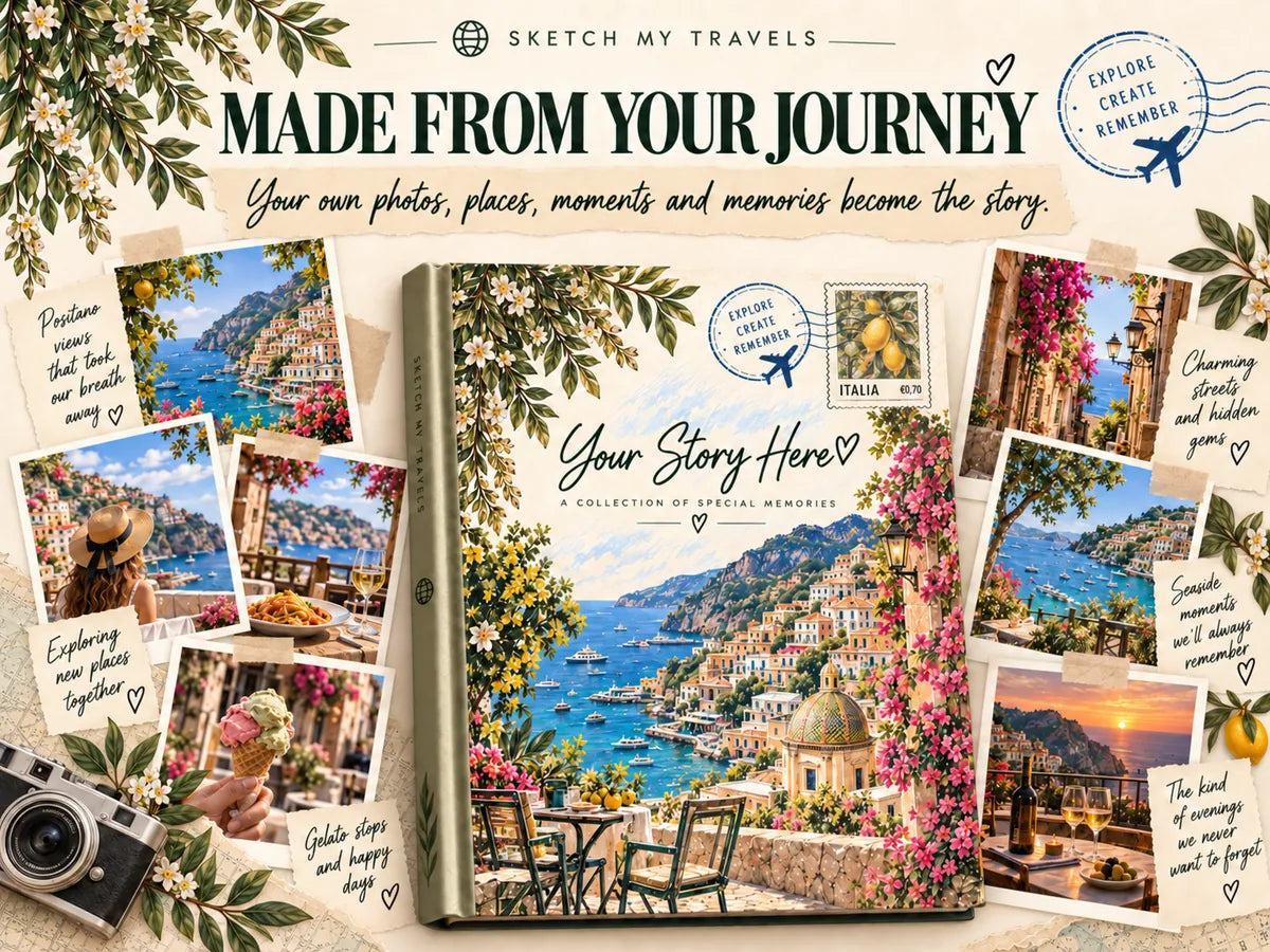 Made from your journey: your own photos, places and memories become the story